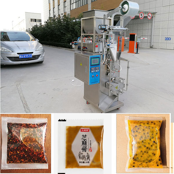 小袋番茄醬包裝機(jī)械展示